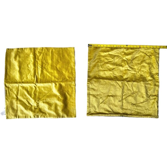 Williams Sonoma Chartreuse Velvet & Beige Linen Blend Pillow Sham Hidden Zipper - Picture 1 of 6